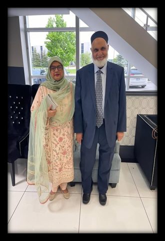 Photograph from the profile of Shabbir and Masooda Alavi